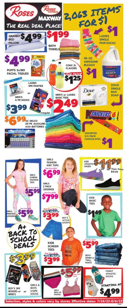 roses discount stores weekly ad